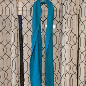 Teal fleece scarf